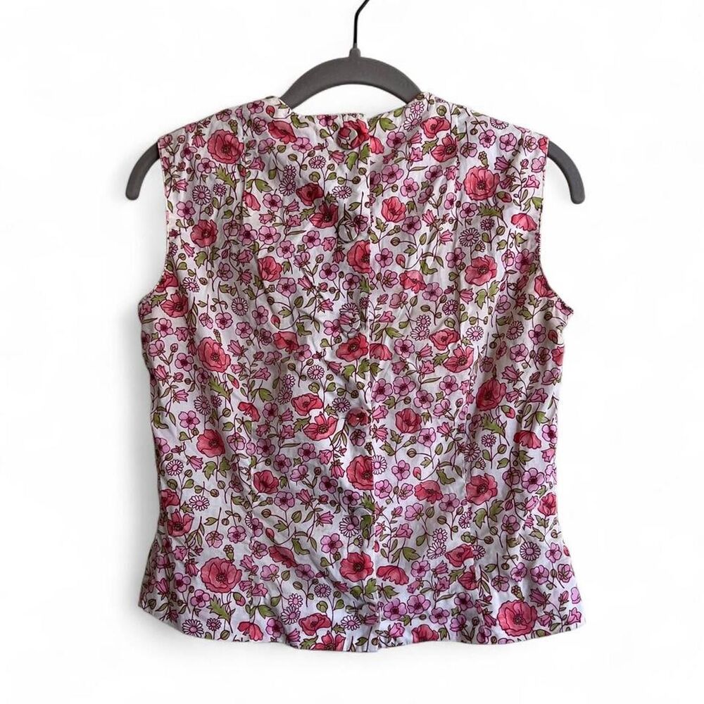 Vintage 1960s Mcmullen Women's Floral Blouse